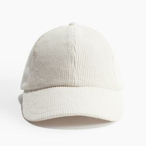 H&M Off-White Corduroy Cap